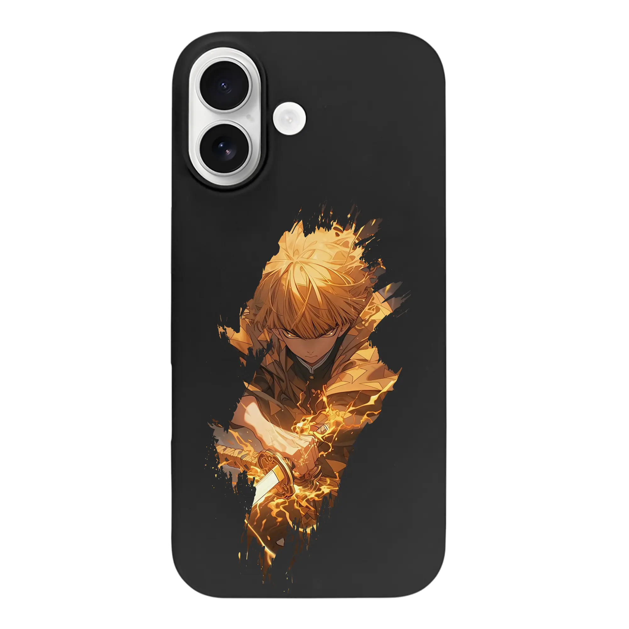 鬼滅の刃 グッズ,我妻 善逸 - iPhone 17 シリーズ シリコンケース 薄型 耐衝撃 指紋防止 ソフトタッチカバー 精密フィット 傷防止 保護ケース iPhone 17/17 Air/17 Pro/17 Pro Max 対応